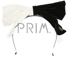 Load image into Gallery viewer, TWO TONE VELVET BOW HEADBAND
