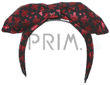Load image into Gallery viewer, METALLIC BEE PUFFY BOW HEADBAND
