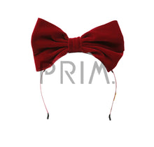 Load image into Gallery viewer, VELVET STANDING BOW HEADBAND

