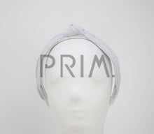 Load image into Gallery viewer, METALLIC RIBBED KNOT HEADBAND
