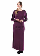 Load image into Gallery viewer, VELVET TRIMMED LONG GOWN
