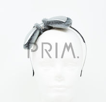 Load image into Gallery viewer, METALLIC FUR BOW HEADBAND
