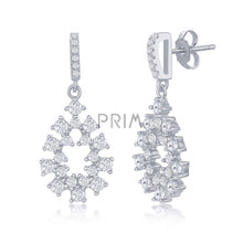 Load image into Gallery viewer, STERLING SILVER DESIGNED OVAL GOLD PLATED EARRINGS
