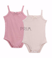 Load image into Gallery viewer, PETIT CLAIR BABY RIBBED ONESIE 2 PACK
