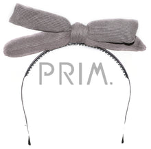 Load image into Gallery viewer, SUEDE RIBBED PUFFY BOW HEADBAND
