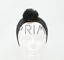 Load image into Gallery viewer, POM-POM WITH METALLIC STRINGS BABY HEADBAND
