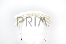 Load image into Gallery viewer, LEATHER DOUBLE BOW HEADBAND
