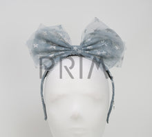 Load image into Gallery viewer, METALLIC STARS TULLE BOW HEADBAND
