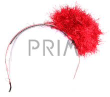 Load image into Gallery viewer, SHREDDED KNIT EYE POM-POM HEADBAND
