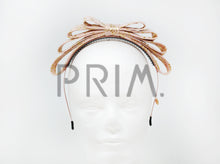 Load image into Gallery viewer, FOIL LEAF PRINT LAYERED BOW HEADBAND
