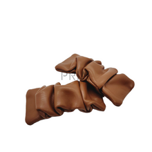 Load image into Gallery viewer, GATHERED LEATHER HAIRPIN
