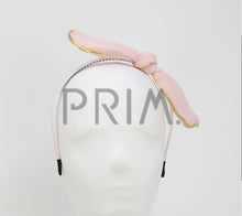 Load image into Gallery viewer, METALLIC TRIM BOW HEADBAND
