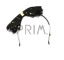 Load image into Gallery viewer, METALLIC STARS BOW WITH GOLD CENTER HEADBAND
