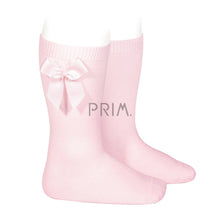 Load image into Gallery viewer, KNEE SOCK WITH GROSGRAIN BOW
