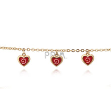Load image into Gallery viewer, ENAMEL SWIRL HEART BRACELET
