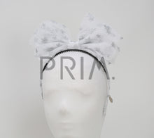 Load image into Gallery viewer, METALLIC STARS TULLE BOW HEADBAND

