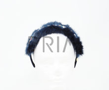 Load image into Gallery viewer, FUR WITH RHINESTONES ACROSS HEADBAND
