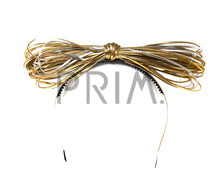 Load image into Gallery viewer, LEATHER LOOPY BOW HEADBAND
