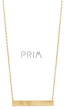 Load image into Gallery viewer, STERLING SILVER PLAIN SIDEWAYS BAR NECKLACE
