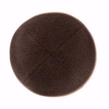 Load image into Gallery viewer, IKIPPAH BROWN WOOL WITH CAMEL RIM
