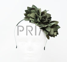 Load image into Gallery viewer, DOUBLE SIDE FLOWER WITH BUTTON HEADBAND
