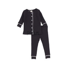 Load image into Gallery viewer, LIL LEGS BUTTON FRONT LONG SLEEVE PJS
