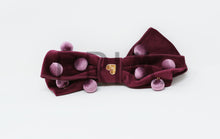 Load image into Gallery viewer, VELVET BOW WITH BUTTONS CLIP
