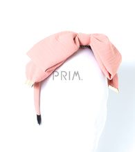 Load image into Gallery viewer, DACEE CRINKLE METAL CLAMP BOW HEADBAND
