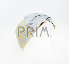 Load image into Gallery viewer, FOIL LEAF PRINT SCRUNCHY BOW BABYBAND
