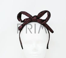Load image into Gallery viewer, METALLIC VELVET BOW HEADBAND

