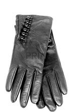 Load image into Gallery viewer, SIX LEATHER COVERED BUTTON 100% CASHMERE LINED
