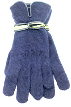 Load image into Gallery viewer, ANGORA KNITTED LEATHER RIBBON GLOVE

