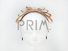 Load image into Gallery viewer, FOIL LEAF PRINT LAYERED BOW HEADBAND

