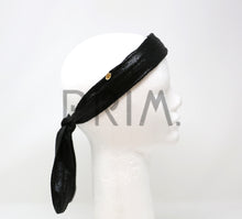 Load image into Gallery viewer, METALLIC COVERED WITH TIES HEADBAND
