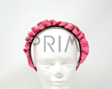 Load image into Gallery viewer, METALLIC LEATHER RUFFLE HEADBAND
