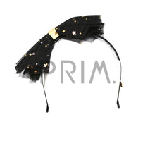 Load image into Gallery viewer, METALLIC STARS BOW WITH GOLD CENTER HEADBAND
