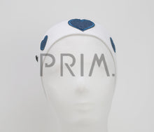 Load image into Gallery viewer, DENIM HEARTS BABY HEADBAND
