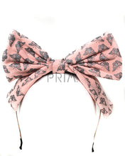 Load image into Gallery viewer, METALLIC BUTTERFLIES BOW HEADBAND
