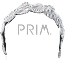 Load image into Gallery viewer, HERRINGBONE HEARTS HEADBAND

