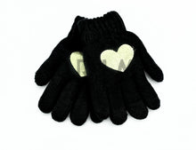 Load image into Gallery viewer, DACEE KNIT FOIL HEART GLOVES
