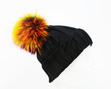 Load image into Gallery viewer, RIBBED MERINO WOOL KNIT FUR HAT
