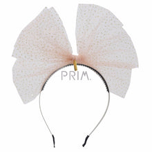 Load image into Gallery viewer, SPARKLY STIFF TULLE BOW HEADBAND
