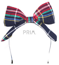 Load image into Gallery viewer, PLAID POP UP BOW HEADBAND
