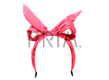 Load image into Gallery viewer, DENIM MONSTER BOW HEADBAND
