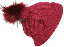 Load image into Gallery viewer, GENUINE FUR POM POM HAT
