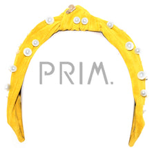 Load image into Gallery viewer, VELVET KNOT WITH PEARLS
