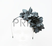Load image into Gallery viewer, DOUBLE SIDE FLOWER WITH BUTTON HEADBAND
