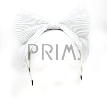 Load image into Gallery viewer, METALLIC PLEATED POP UP BOW HEADBAND
