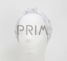 Load image into Gallery viewer, METALLIC STARS TULLE KNOT HEADBAND
