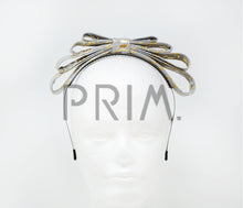 Load image into Gallery viewer, FOIL LEAF PRINT LAYERED BOW HEADBAND
